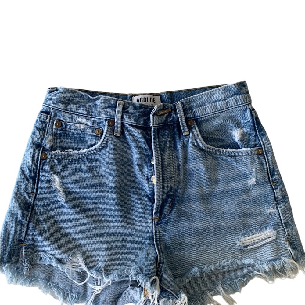 πHPπ Agolde Hi Rise Denim Shorts - Picture 2 of 9